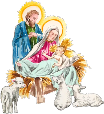  Nativity Scene Acrylic Stir Sticks Illustration Png Nativity Scene Png