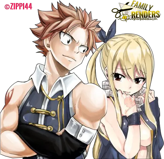  Render Natsu Dragneel Lucy Heartfilia Fairy Tail Nalu Png Lucy Heartfilia Transparent