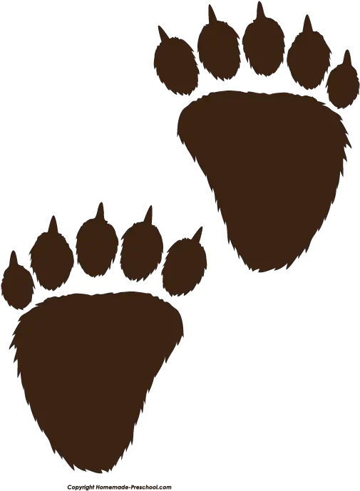  Bear Print Clip Art Png Image Bear Paw Prints Clipart Paw Prints Png