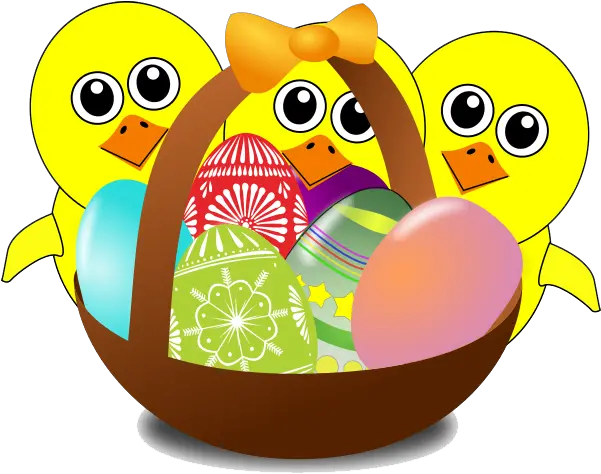  Download Easter Basket Transparent Image Hq Png Cartoon Easter Egg Basket Transparent