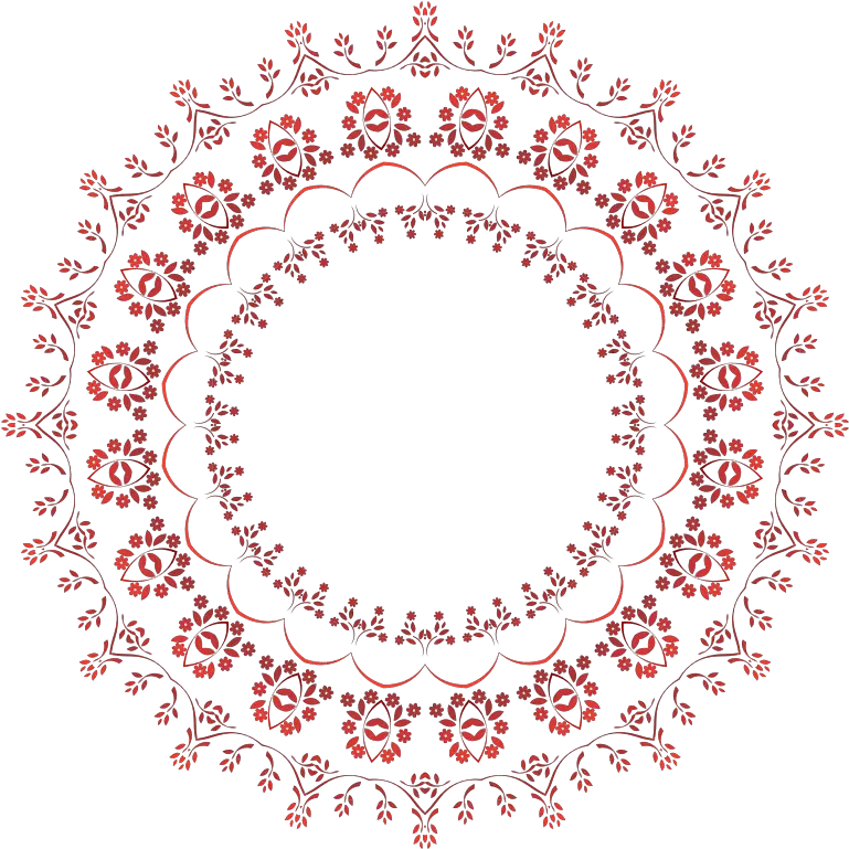  Download Free Png Floral Frame 10 Dlpngcom Sebastian Michaelis Black Butler Floral Circle Png