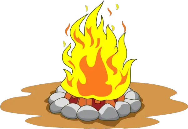  Flame Fire Campfire For Happy Drawing Campfire Clipart For Kids Png Camp Fire Png