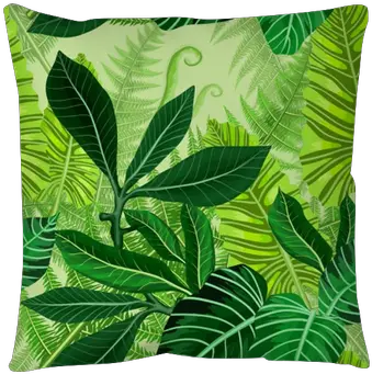  Seamless Pattern With Tropical Palm Leaves Pillow Cover U2022 Pixers We Live To Change Cushion Png Palm Leaves Png