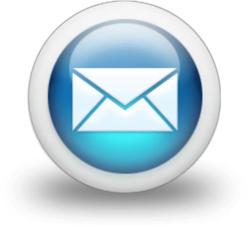  D Glossy Blue Orb Icon Business Envelope Free Images Lots Of Emails Png Envelope Icon Png