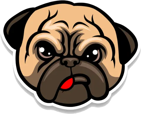  Download Free Png Pug Life Picture Funny Dog Face Cartoon Pug Transparent Background