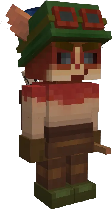  Captain Freemo Minecraft Models Fictional Character Png Lil Devil Teemo Icon