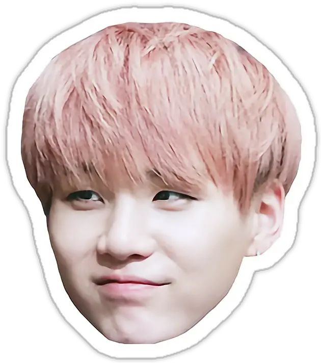  Bts Suga Yoongi Bts Head Sticker Png Yoongi Png