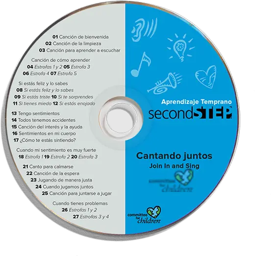  Second Step Spanish Early Learning Join In And Sing Cd Optical Disc Png Cd Png