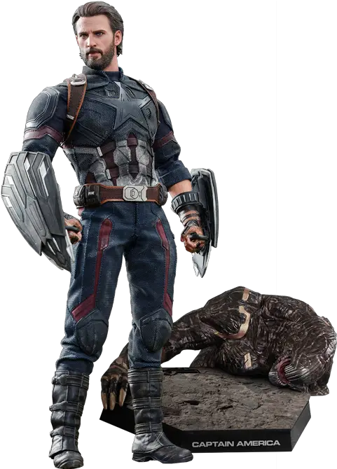  Marvel Captain America Movie Promo Edition Sixth Scale Figur Captain America Infinity War Figure Png Infinity War Logo Png