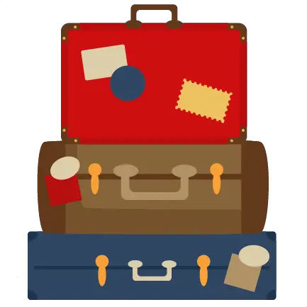  Stacked Luggage Png Transparent Suitcases Svg Travel Clipart Png