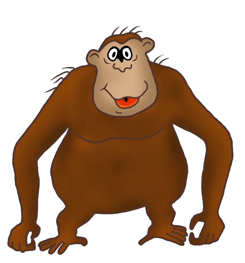  Download Cartoon Drawing Of Gorilla Png Monkey Clip Art Gorilla Cartoon Png