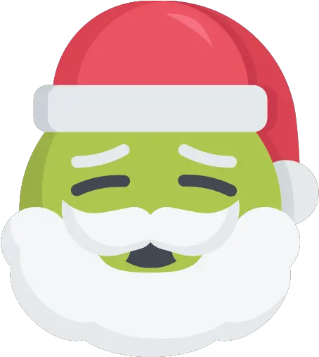  Christmas Emoji Ill Santa Sick Free Cartoon Png Sick Emoji Png