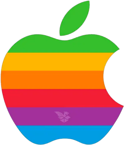  How To Get Apple Retro Logo Sticker Transparent Old Apple Logo Png Retro Logo