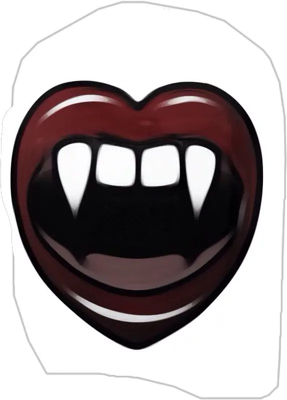  Vampire Fangs Png Heart With Vampire Fangs Vampire Fangs Png