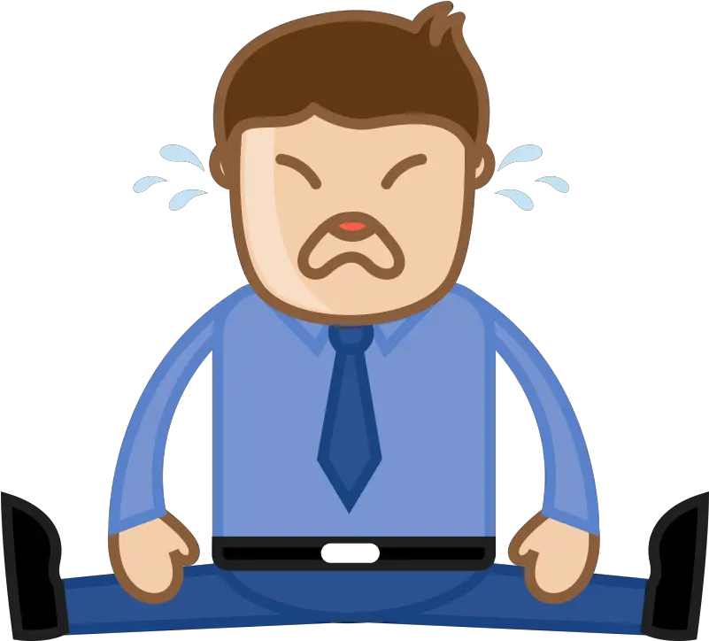  Download Man Crying Deadlines Concept Transparent Person Crying Clipart Png Crying Man Png