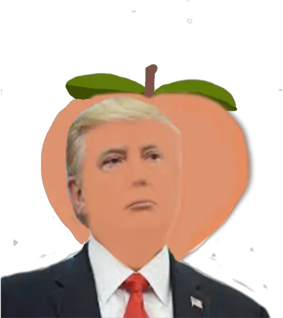  Why Is Trump In A Peach U2013 The Cometsu0027 Tale Peach Trump Png Trump Head Png