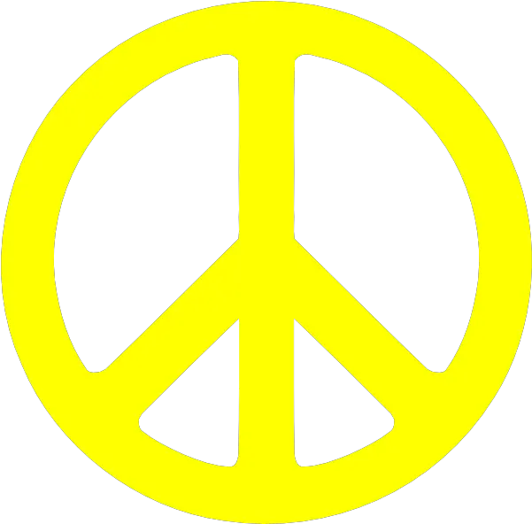  Peace Sign Clipart Yellow Neon Green Peace Sign Full Yellow Peace Sign Png Peace Sign Png