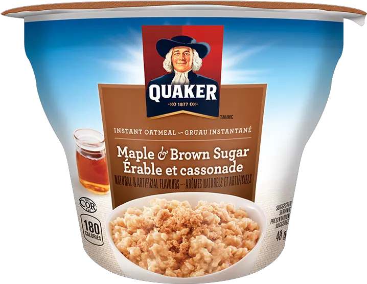  Quaker Oat 1 Instant Oatmeal Transparent Png Oatmeal Png