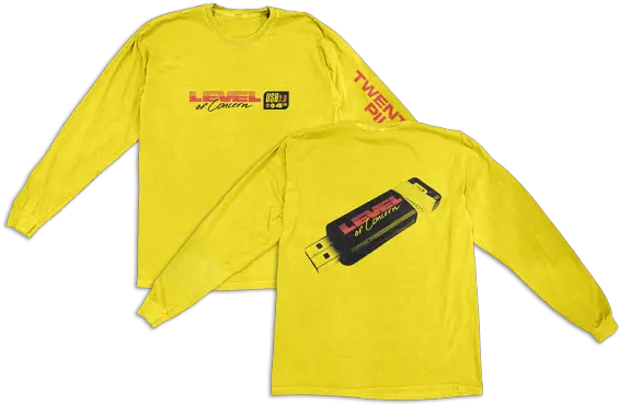  Tech Long Sleeve T Twenty One Pilots Level Of Concern Merch Png Twenty One Pilots Png