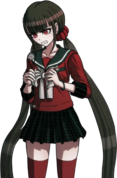  Maki With Sharp Teeth For Anon Danganronpa Maki Maki Harukawa Sprites Png Danganronpa Transparent