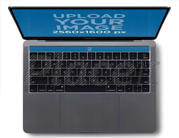  Macbook Pro With Touch Bar Mockup Over A Transparent Background Top Shot View A12833 Macbook Pro 15 Zoll 2017 Png Keyboard Transparent Background