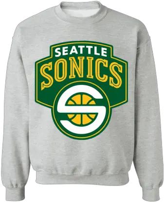  Seattle Supersonics Logo Sweatshirt Seattle Supersonics Logo 1 1 Png Seattle Supersonics Logo