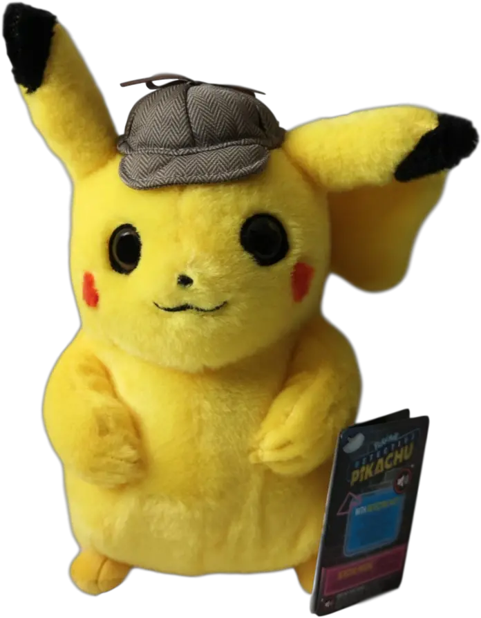  Official Pokemon 8 Plush Detective Pikachu Stuffed Toy Png Detective Pikachu Png