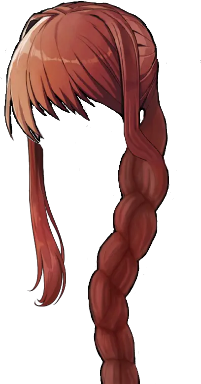  Mas Hair Character Monika After Story Sprites Png Monika Png