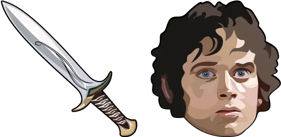  Lotr Frodo Baggins U0026 Sting Sword Cursor Sweezy Custom Cursors Lotr Sting Sword Icon Png The Icon Sting