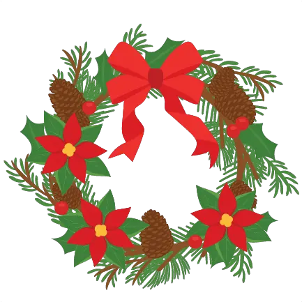  Hd Png Christmas Wreath Decoration Images Free Download Cute Christmas Wreath Clipart Floral Wreath Png