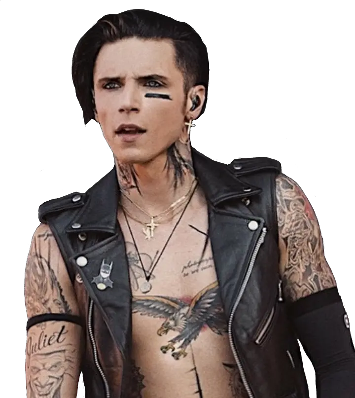  Download Andy Andybiersack Andysixx Leather Jacket Png Andy Biersack Png