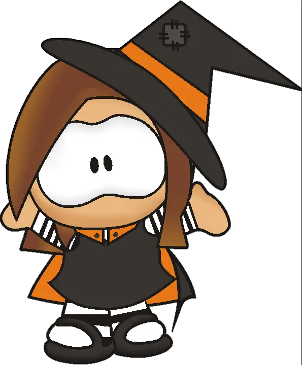  Girls Halloween Hauted Pampkins Scary Png 3941 Cartoon Halloween Girls Scary Png