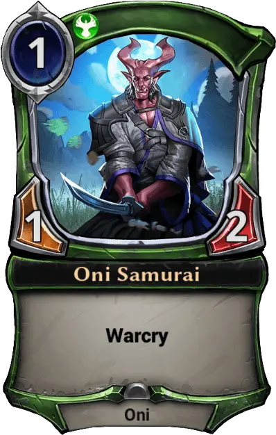  Oni Samurai Eternal Cards Warcry Valkyrie Eternal Card Game Png Oni Png