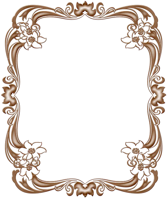  Art Nouveau Frame Copper Art Nouveau Png Art Frame Png