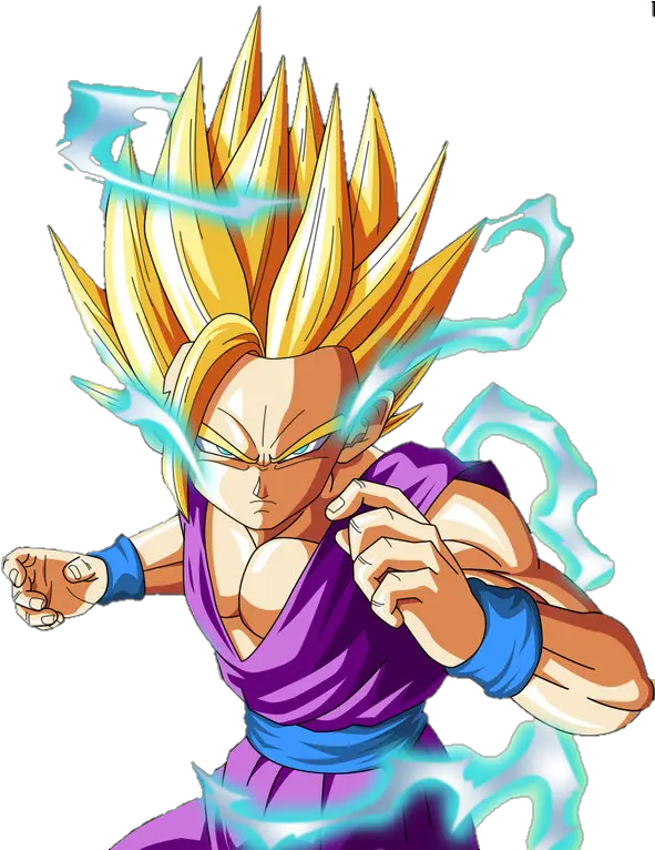  Teen Gohan Super Saiyan 2 Render By Super Saiyan 2 Gohan Transparent Png Gohan Png