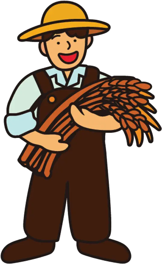  Grains Clipart Wheat Farming Farmer Png Cartoon Farming Png