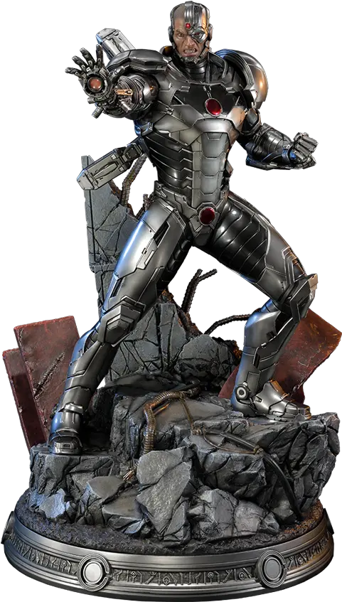  Cyborg Statue Cyborg Dc Comics Statue Png Cyborg Transparent