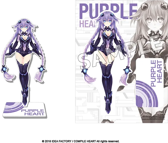  Goddess Acrylic Standee Purple Heart Fictional Character Png Purple Heart Transparent