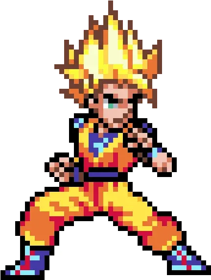  Goku Ssj Pixel Art Goku Png Goku Transparent Background