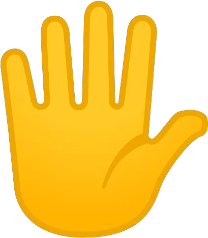  Hand With Fingers Splayed Emoji Meaning Pictures Hand Five Emoji Png Wave Emoji Png