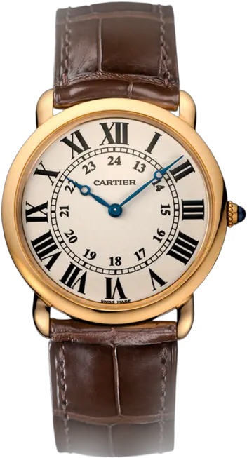  Png Watches Cartier Ronde Solo Watch Transparent Background