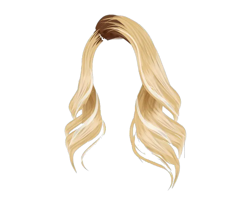  Wig Brown Color Stardoll Hair Human Hq Blonde Hair Drawing Png Wig Transparent Background