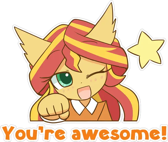  2248296 Safe Artisthowxu Sunset Shimmer Anthro Fictional Character Png Fist Emoji Png