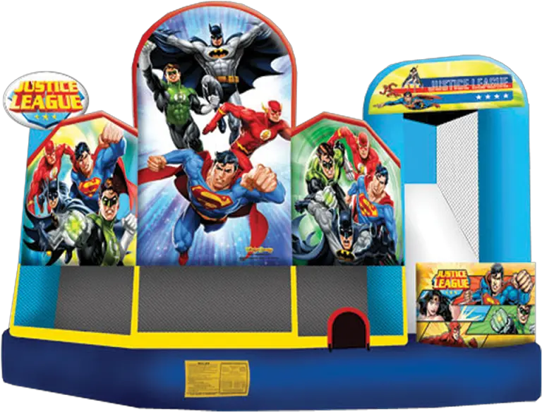  Justice League 5 In1 Combo Justice League Bounce House Png Justice League Transparent