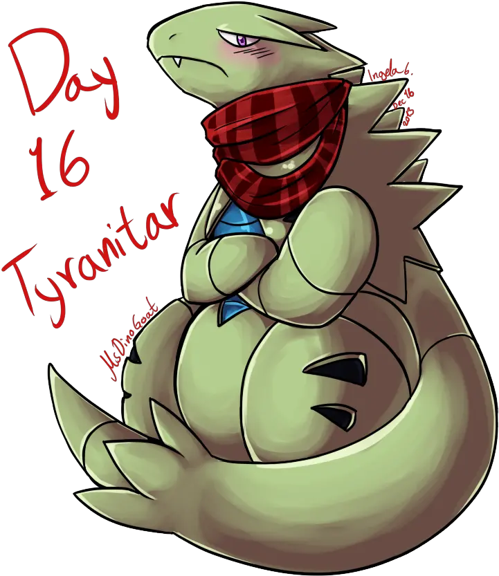  Pokeddexy Day 16 Tyranitar U2014 Weasyl Cartoon Png Tyranitar Png