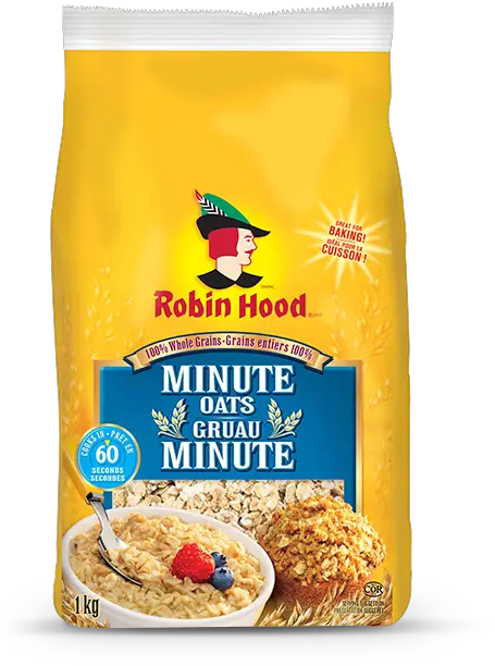  Minute Oats Baking Products Robin Hood Robin Hood Oats Png Robin Hood Png