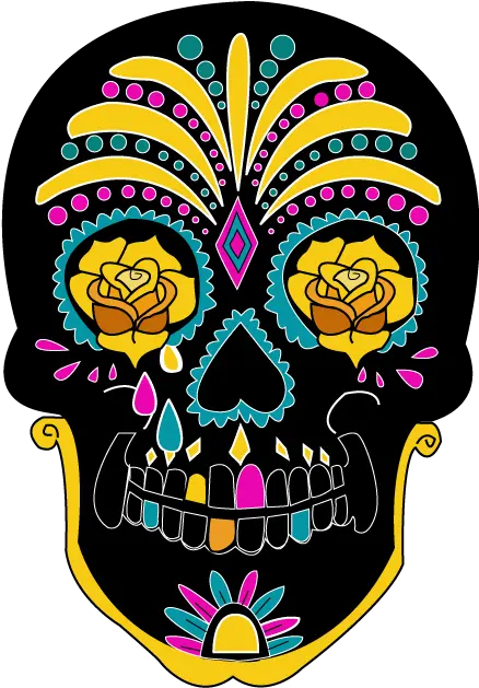  Sugar Skull No Background Png Image Calaveras Colores En Png Sugar Transparent Background