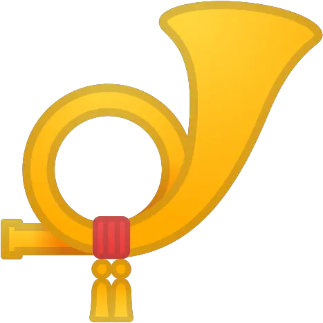  Postal Horn Emoji Meaning With Pictures From A To Z Postal Horn Png Bell Emoji Png