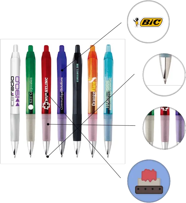  Promotional Bic Intensity Clic Marking Tool Png Bic Pen Logo