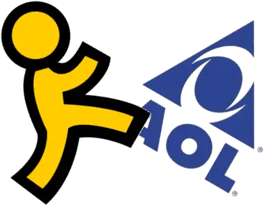  Aol Running Man Logo Logodix Aol American Online Png Running Man Logo